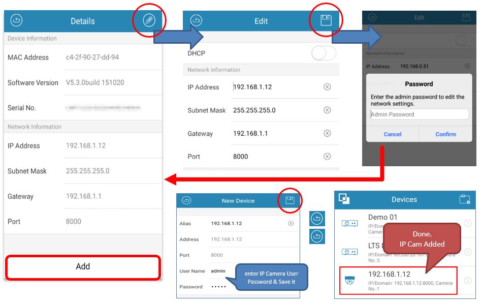 Online Devices for NVMS7000